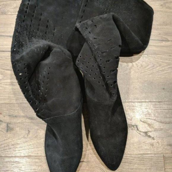 Isabel Marant Soren Black Suede Boots 8.5 (39) - Picture 3 of 7